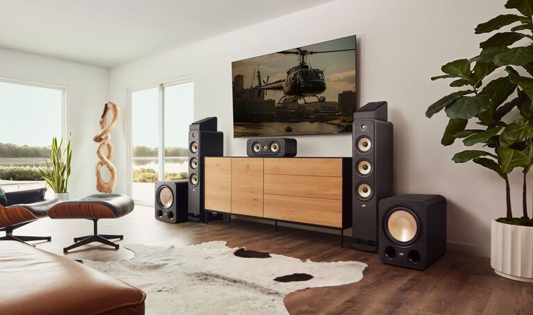 Height modules in a polk home system for dolby atmos