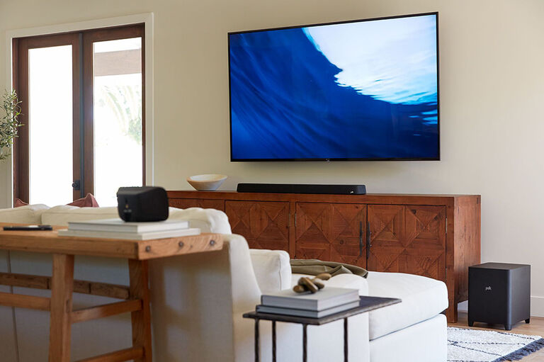 Polk sound bar with TV Polk sound bar with TV