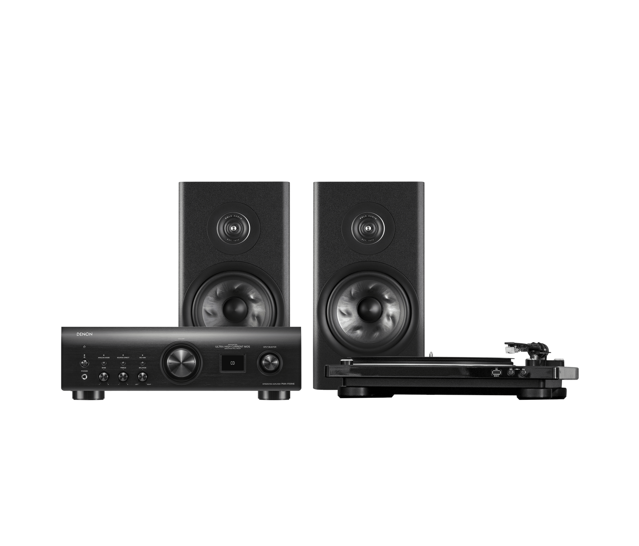 Reserve R200 Platinum System with Denon Hi-Fi Bundle, Black, dynamic